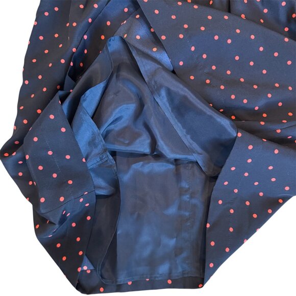 J.Crew Navy Pink Polka Dot Fit & Flare Sundress Size 8 – Retro Pinup Style - Picture 3 of 5